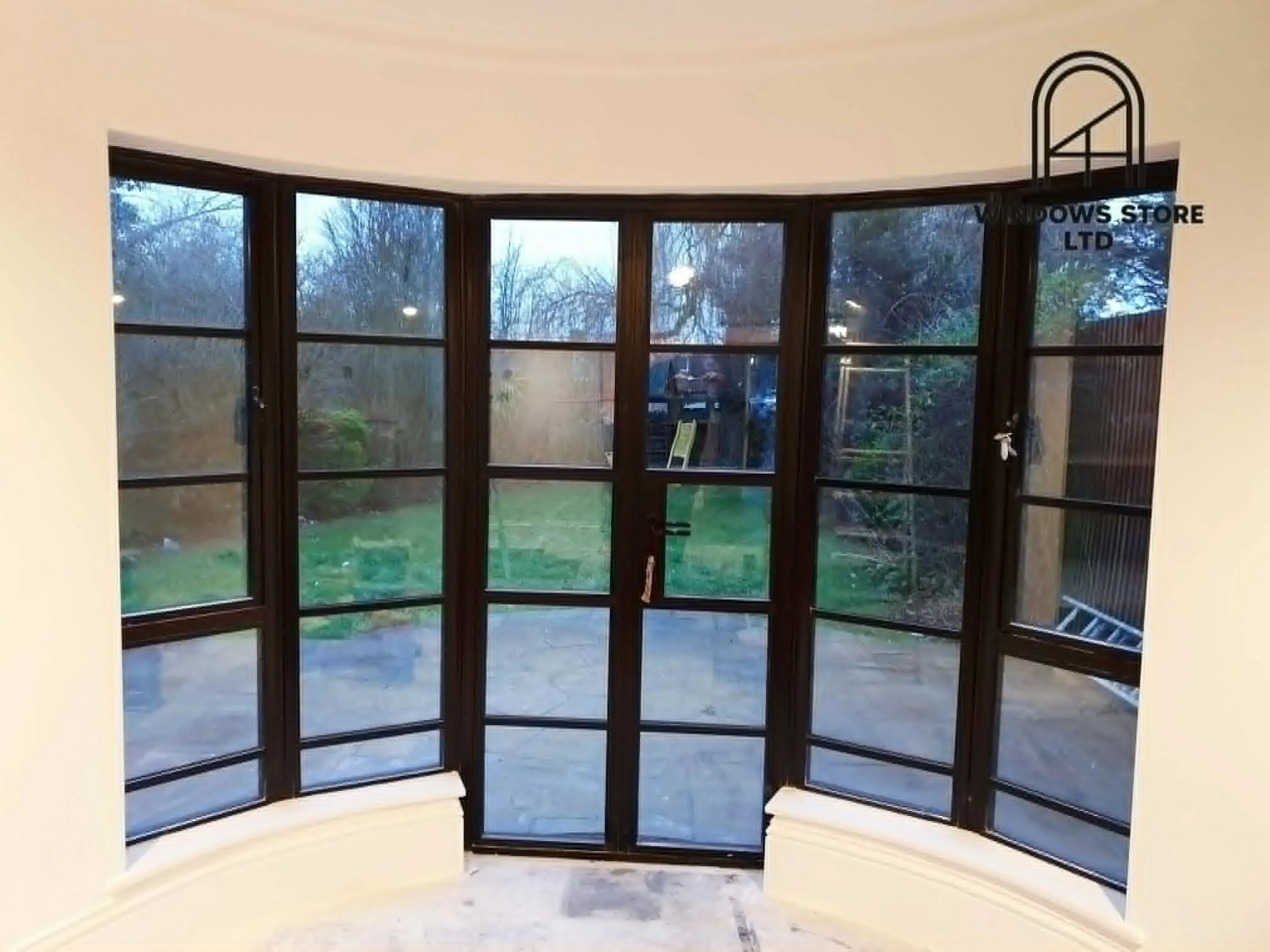 Aluminium French doors made by Windows Store Ltd