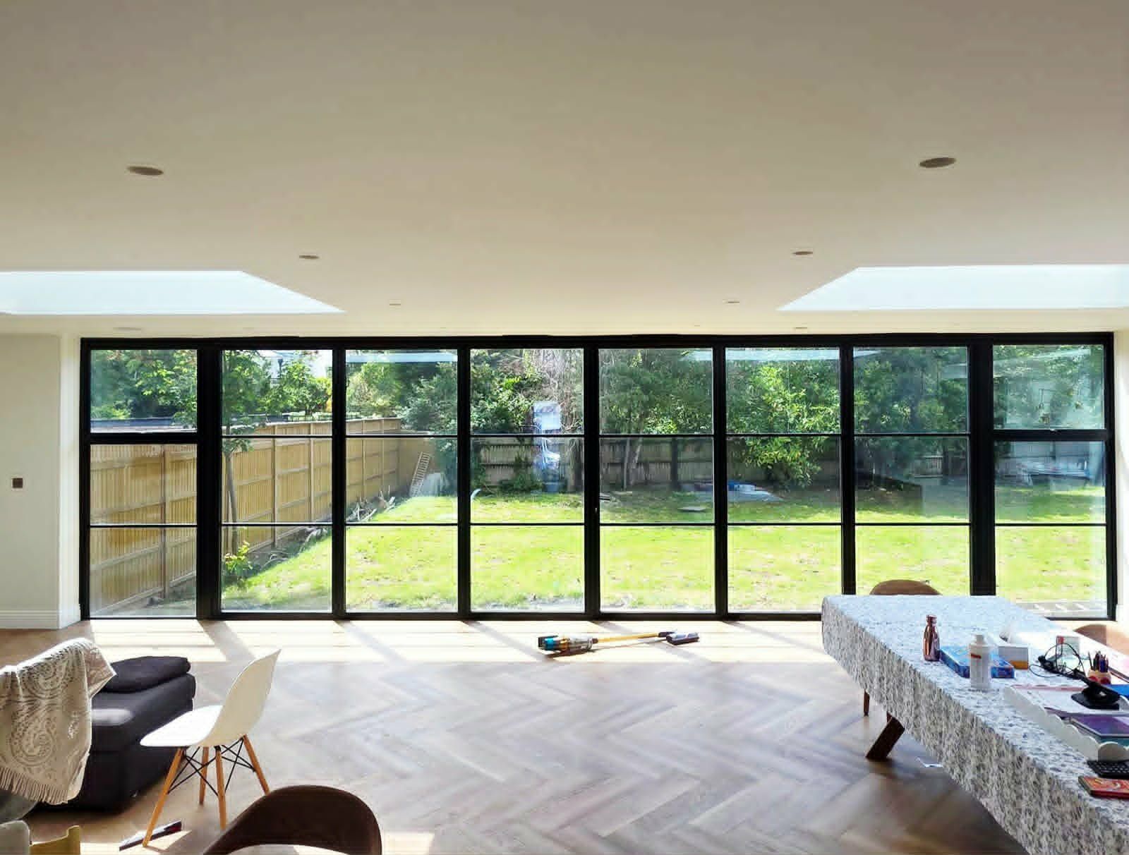 Steel-look aluminium glazing in a rear extension, Richmond TW10