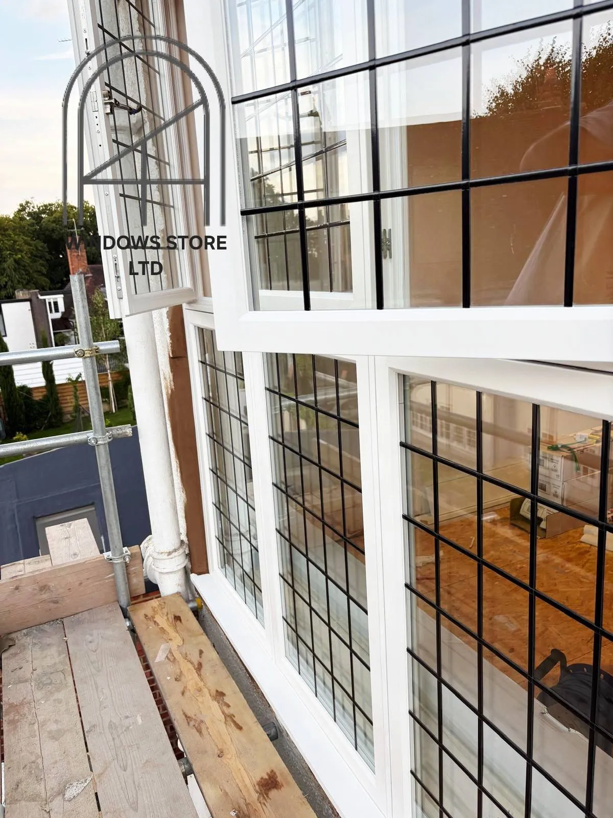 Timber Windows — Casement window with lead on glass
