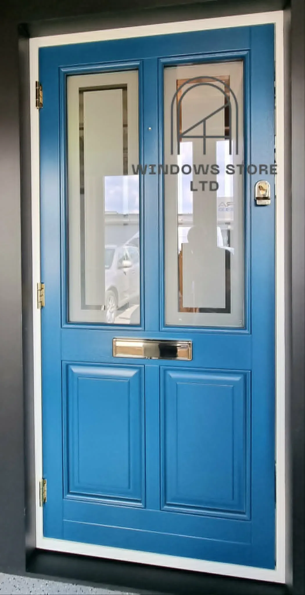 Bespoke timber door made by Windows Store Ltd for a London home — 1 of 6