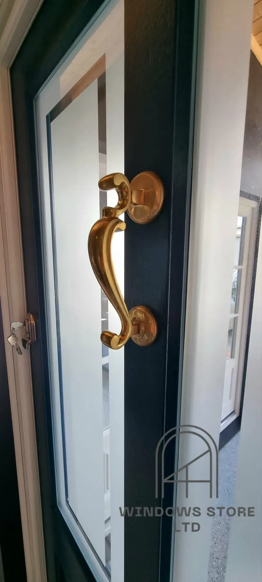 Bespoke timber door made by Windows Store Ltd for a London home — 4 of 6